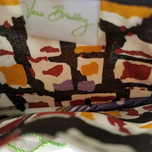 **SOLD** Zip ID Case Painted Feathers Vera - Picture 3 of 4